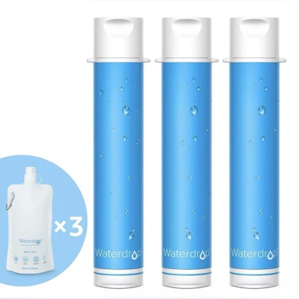 Waterdrop Personal Water Filter Portable Hiking Camping Filtration System 3 Pk - Picture 7 of 9